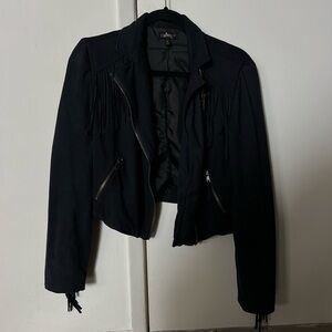 Fringe Black Women's Jacket
